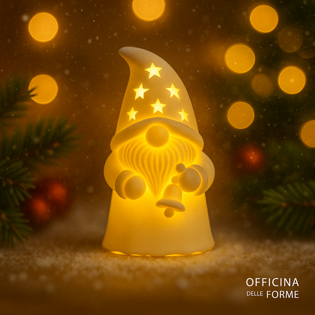 Gnomo Lanterna – Campanella (cappello a stelle)