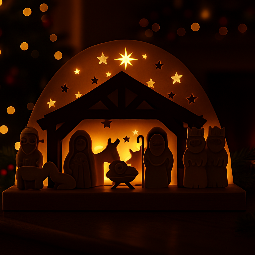 Natività "Stella di Betlemme" – Presepe moderno 3D