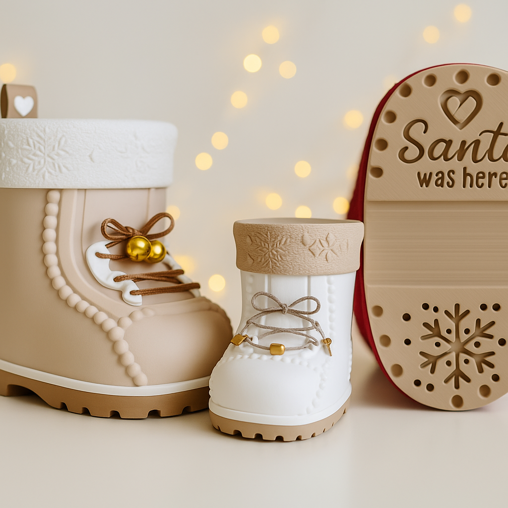 Stivale di Babbo Natale   “Santa was here”