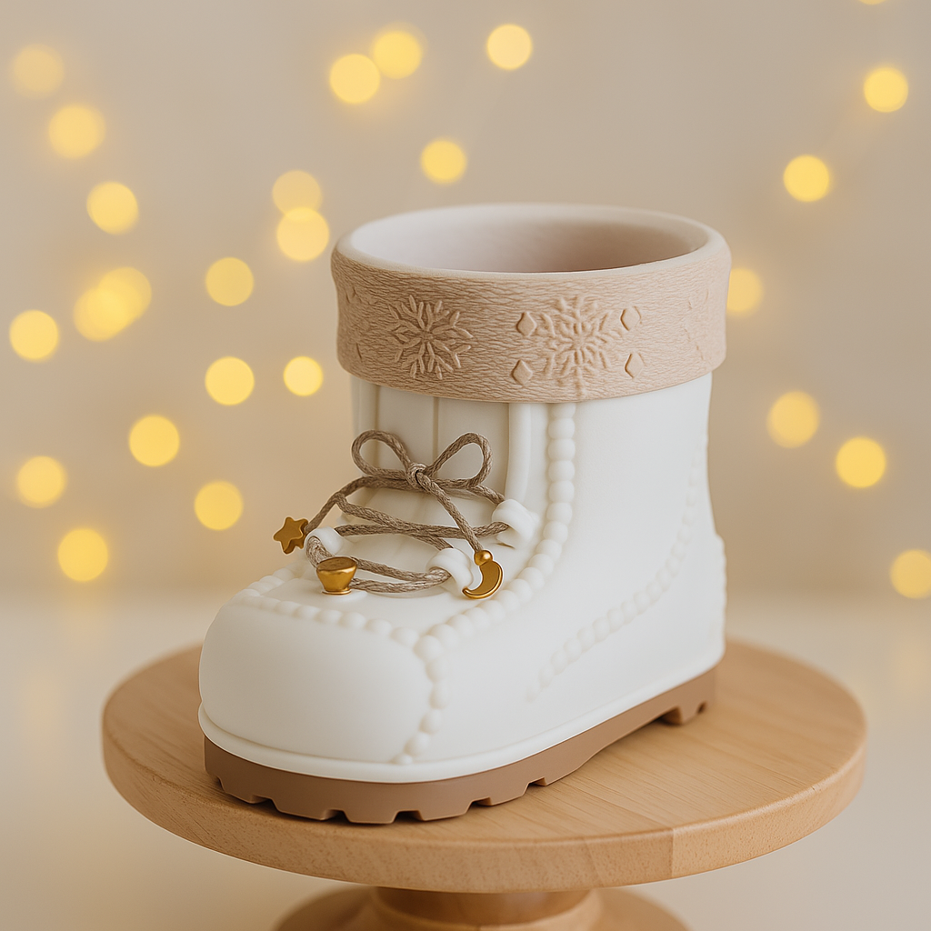 Stivale di Babbo Natale   “Santa was here”