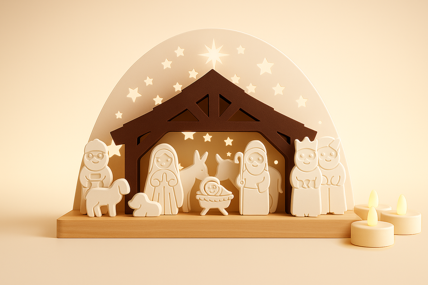 Natività "Stella di Betlemme" – Presepe moderno 3D